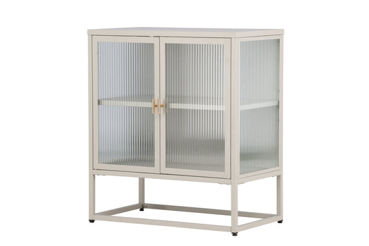 Garis lavt opbevaringsskab – Beige