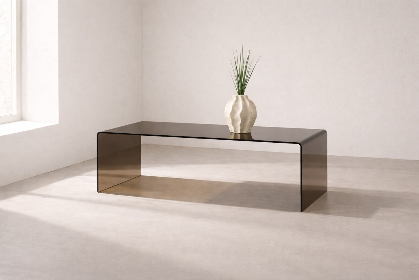 Telemark Sofabord- Brown Glass
