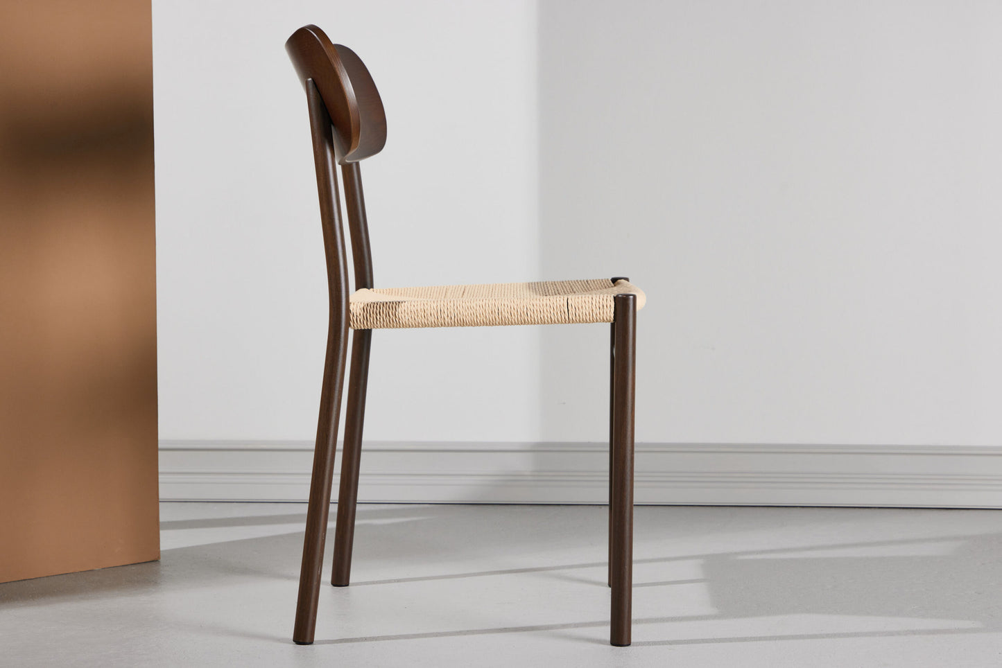 Polly Spisebordsstol – Mokka / Beige Reb