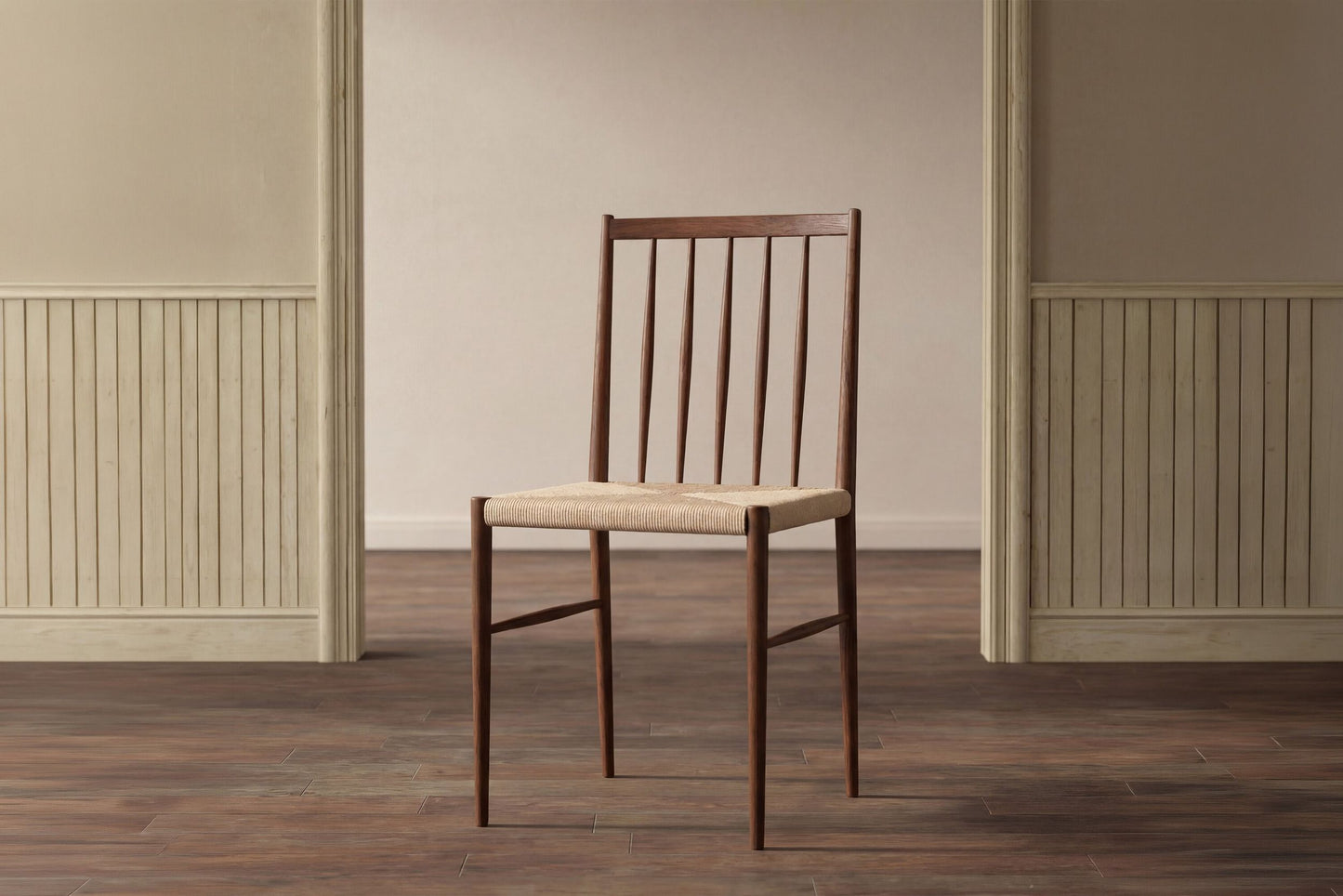Enes Spisebordsstole (2 stk.) – Mocca & Beige Flet