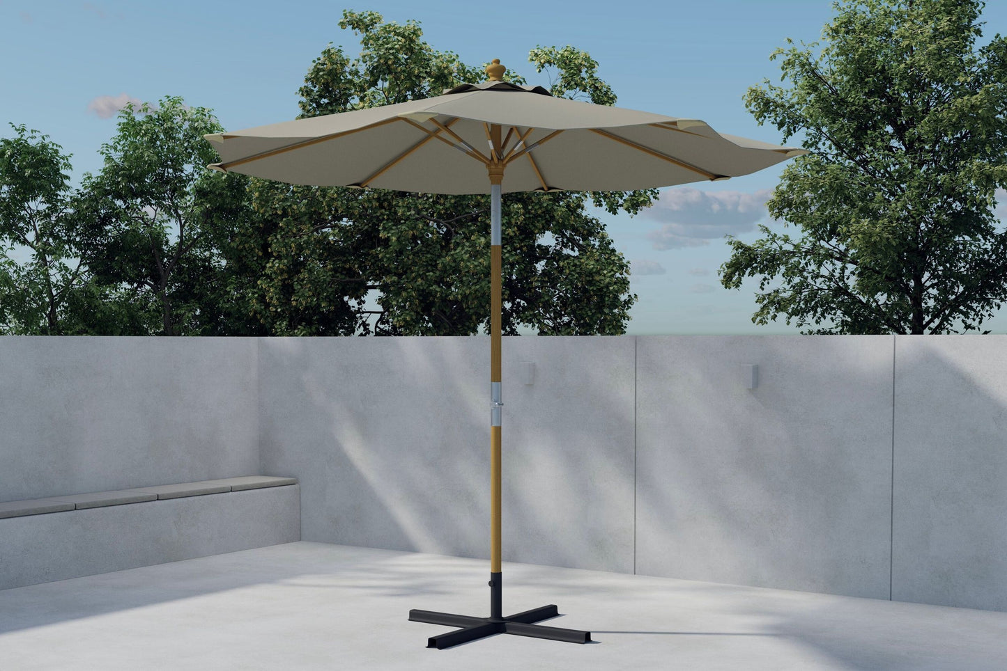 Cerox parasol 270 cm – Beige