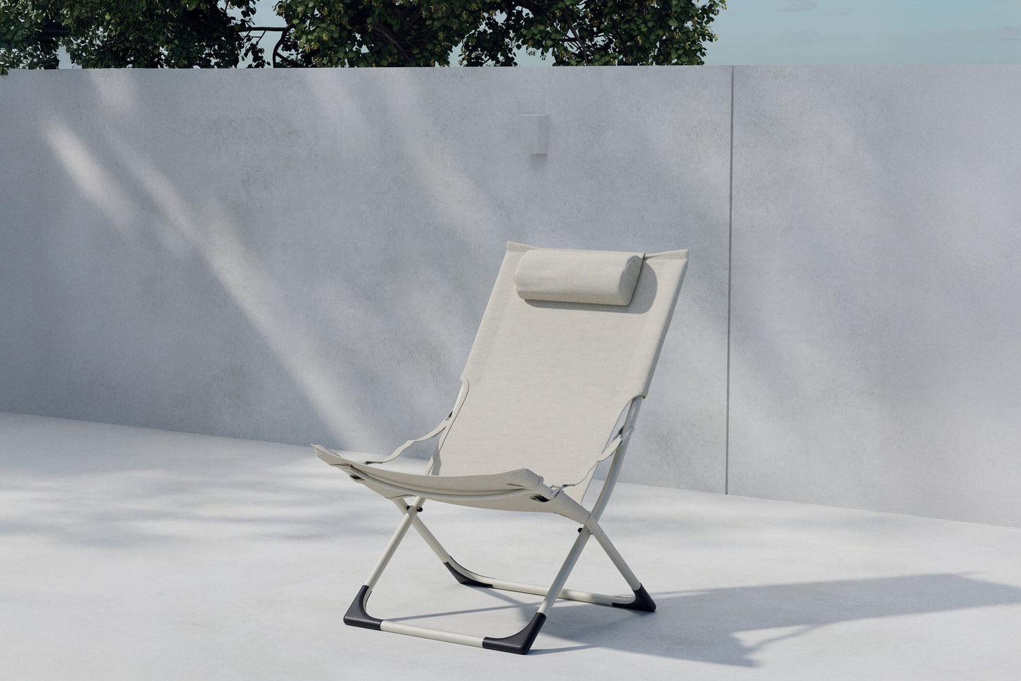 Seville foldbar loungestol – Beige