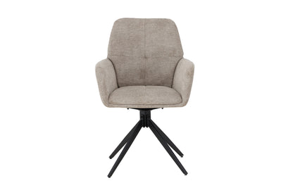 Manchi spisebordsstole (2 stk.) – Sort/Brun