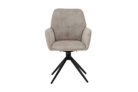 Manchi spisebordsstole (2 stk.) – Sort/Brun