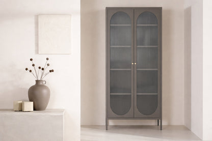 Lima Vitrineskab 35×80×180 cm – Brun