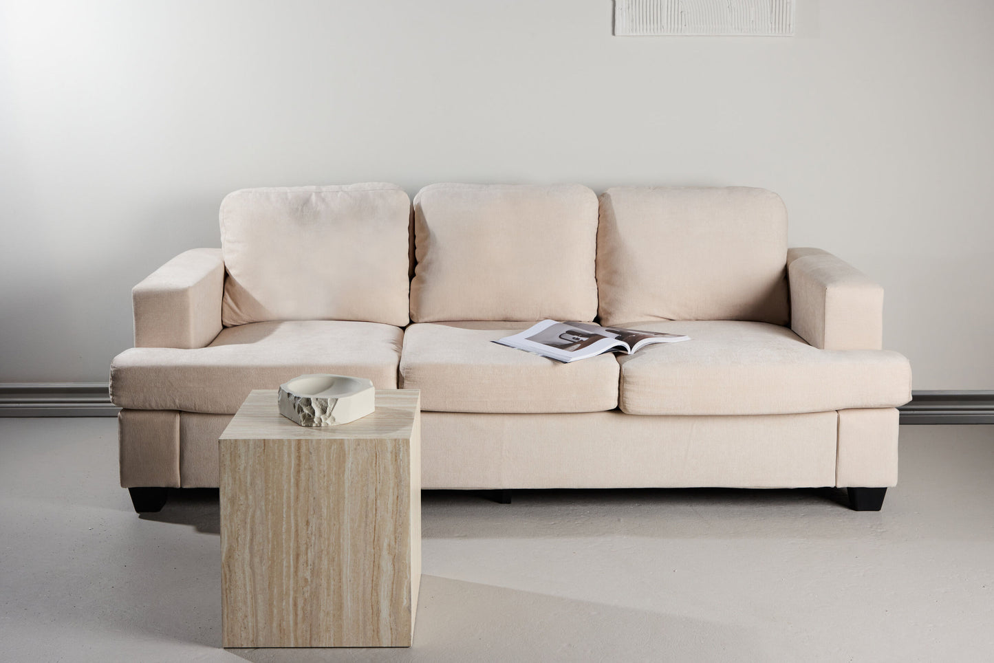 Sani 3-personers sofa – Greige chenille