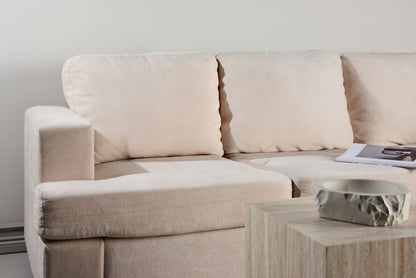 Sani 3-personers sofa – Greige chenille