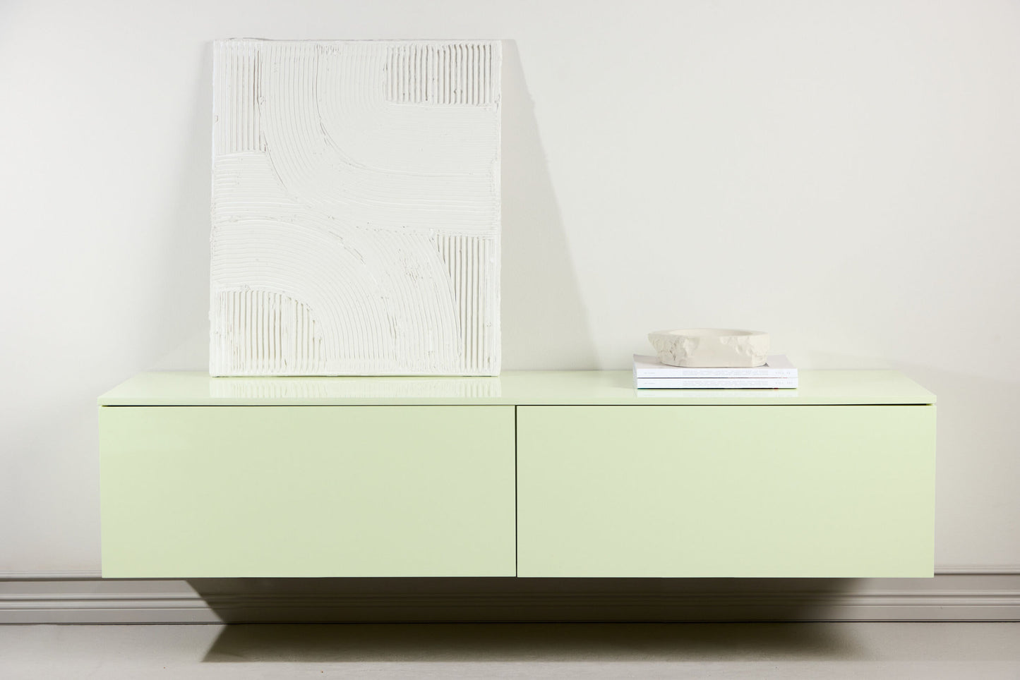 Frihamn kommode 160×45×35 cm – Blank grøn
