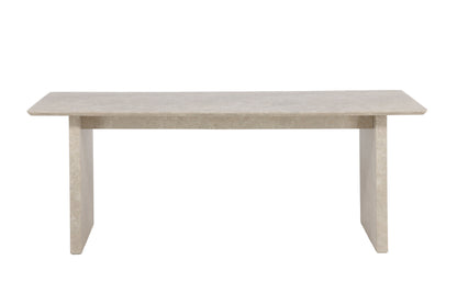 Vail spisebord 100×200 cm – Beige marmorlok