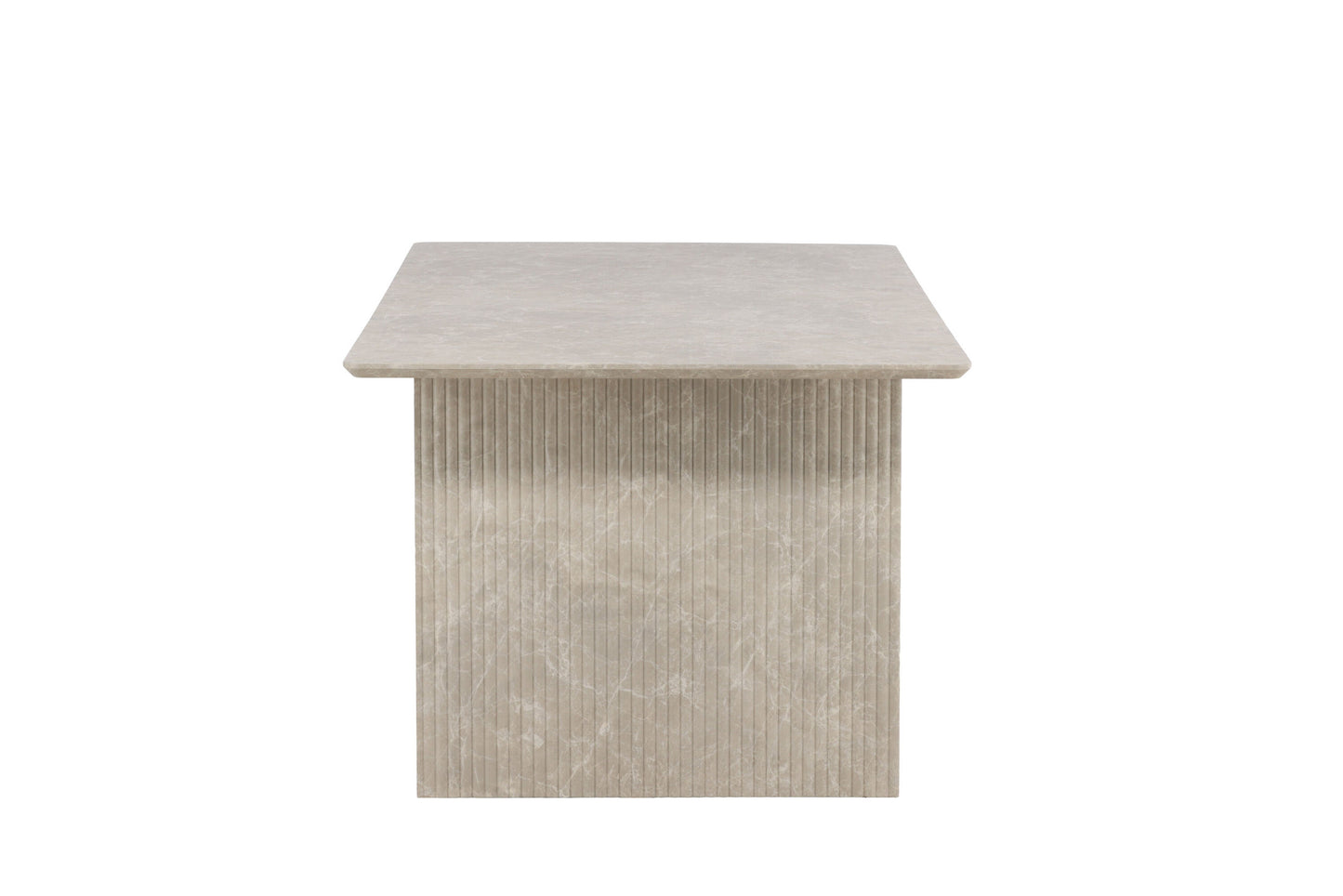 Vail spisebord 100×200 cm – Beige marmorlok