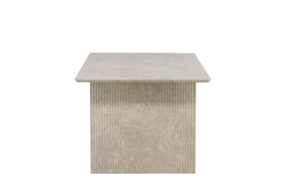 Vail spisebord 100×200 cm – Beige marmorlok