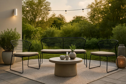 Milano loungesæt – Sort/Sand