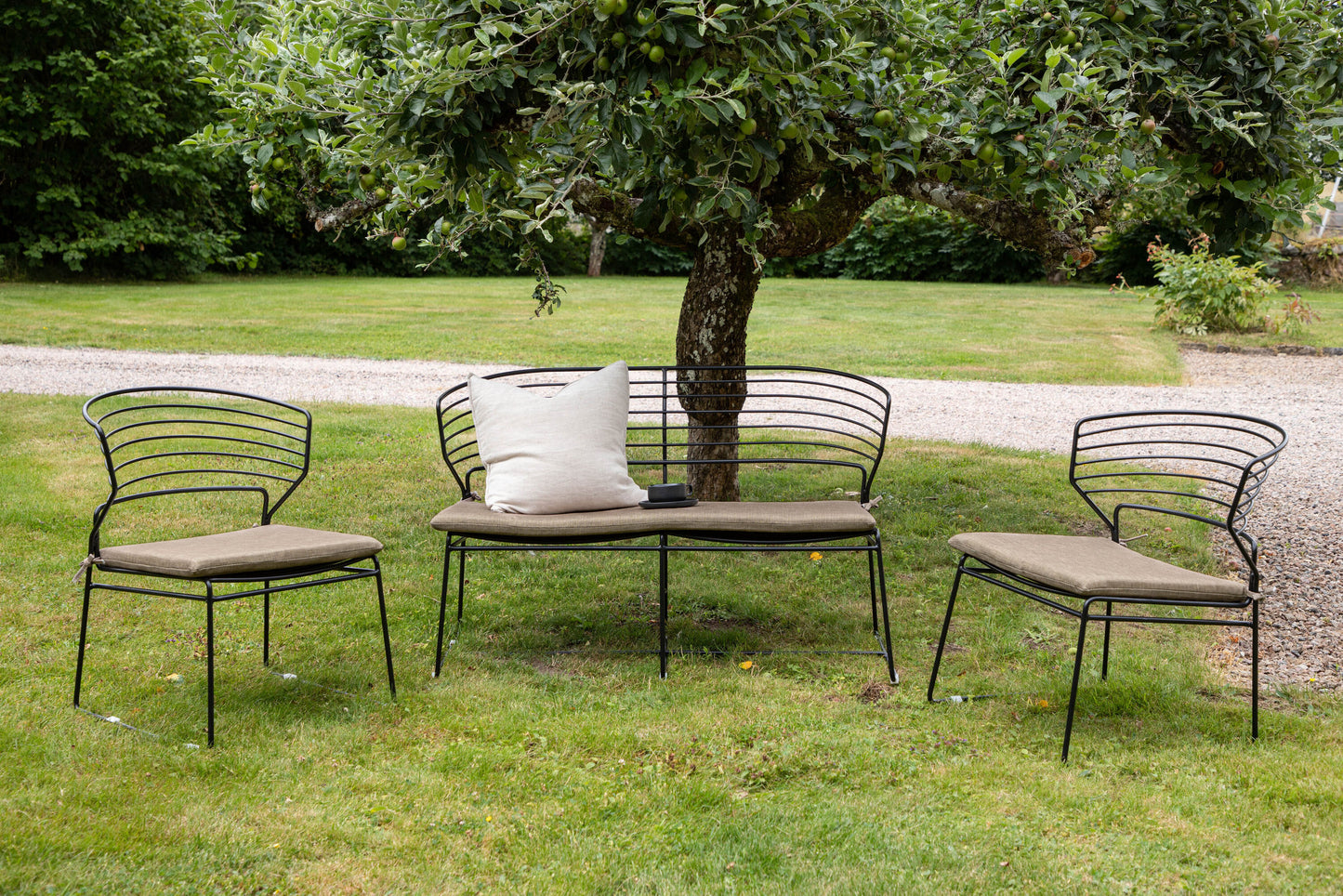 Milano loungesæt – Sort/Sand