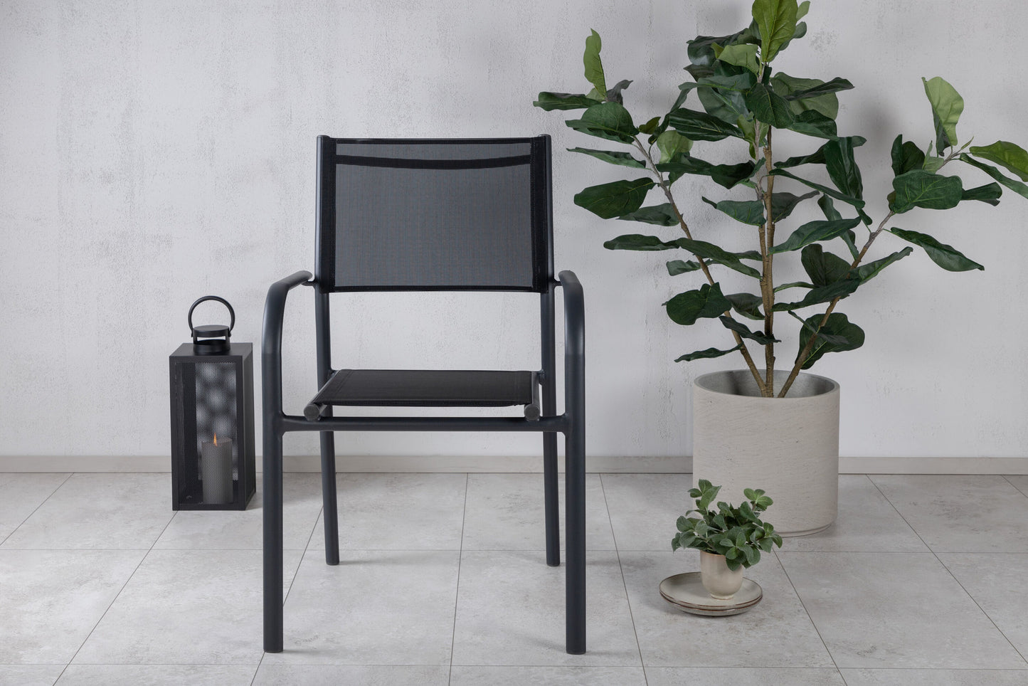 Santorini stabelbar havestol – Sort