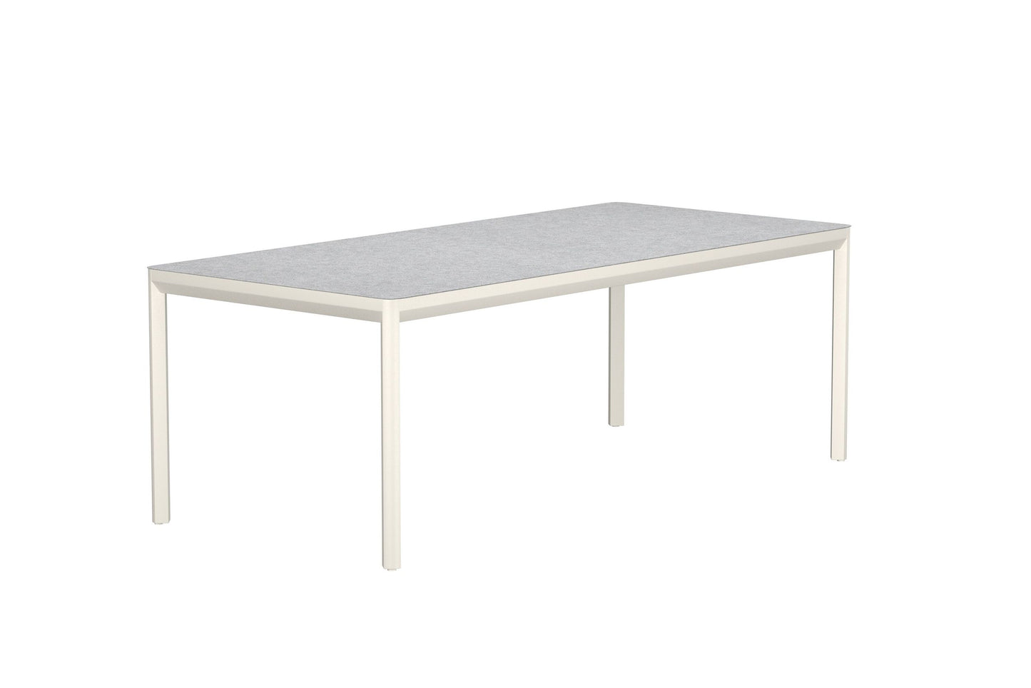 Lino spisebord 220×100 cm – Beige/Keramisk glas
