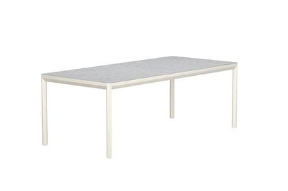 Lino spisebord 220×100 cm – Beige/Keramisk glas