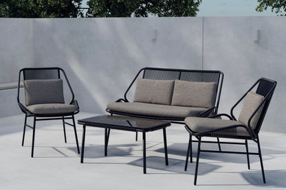 Zakynthos sofasæt – Sort/Brun
