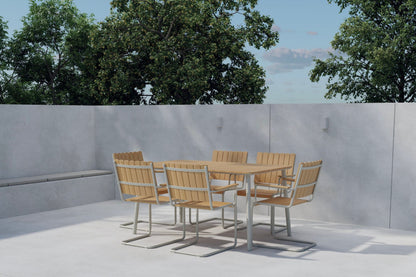 Holmsund rektangulært havesæt – Beige