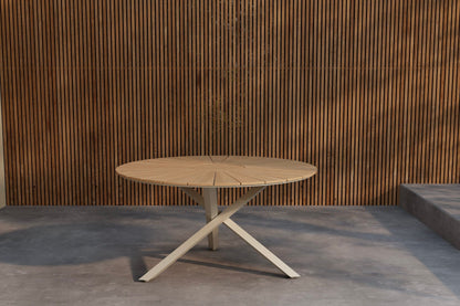Mexico rundt spisebord Ø140 cm – Beige