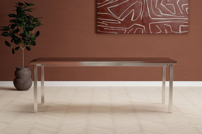 Cilo Spisebord 210×95 cm – Sølv