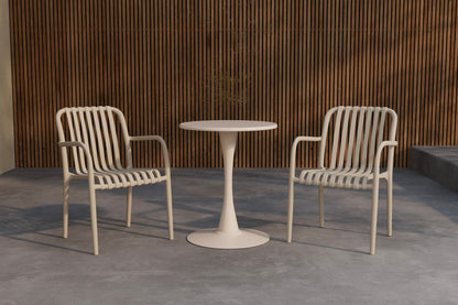 Limnos cafésæt Ø60×70 cm – Beige
