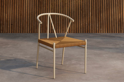 Alfons spisebordsstol – Beige/Naturflet