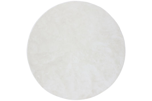 Blanca rundt tæppe 200×200 cm – Hvid