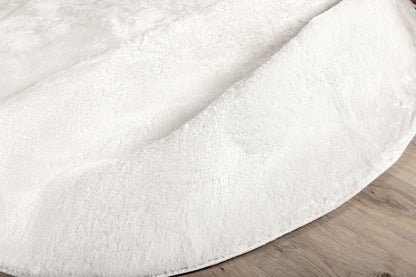 Blanca rundt tæppe 200×200 cm – Hvid