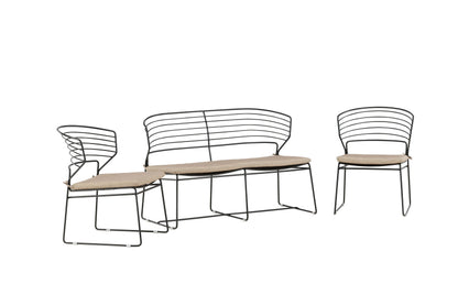 Milano loungesæt – Sort/Sand