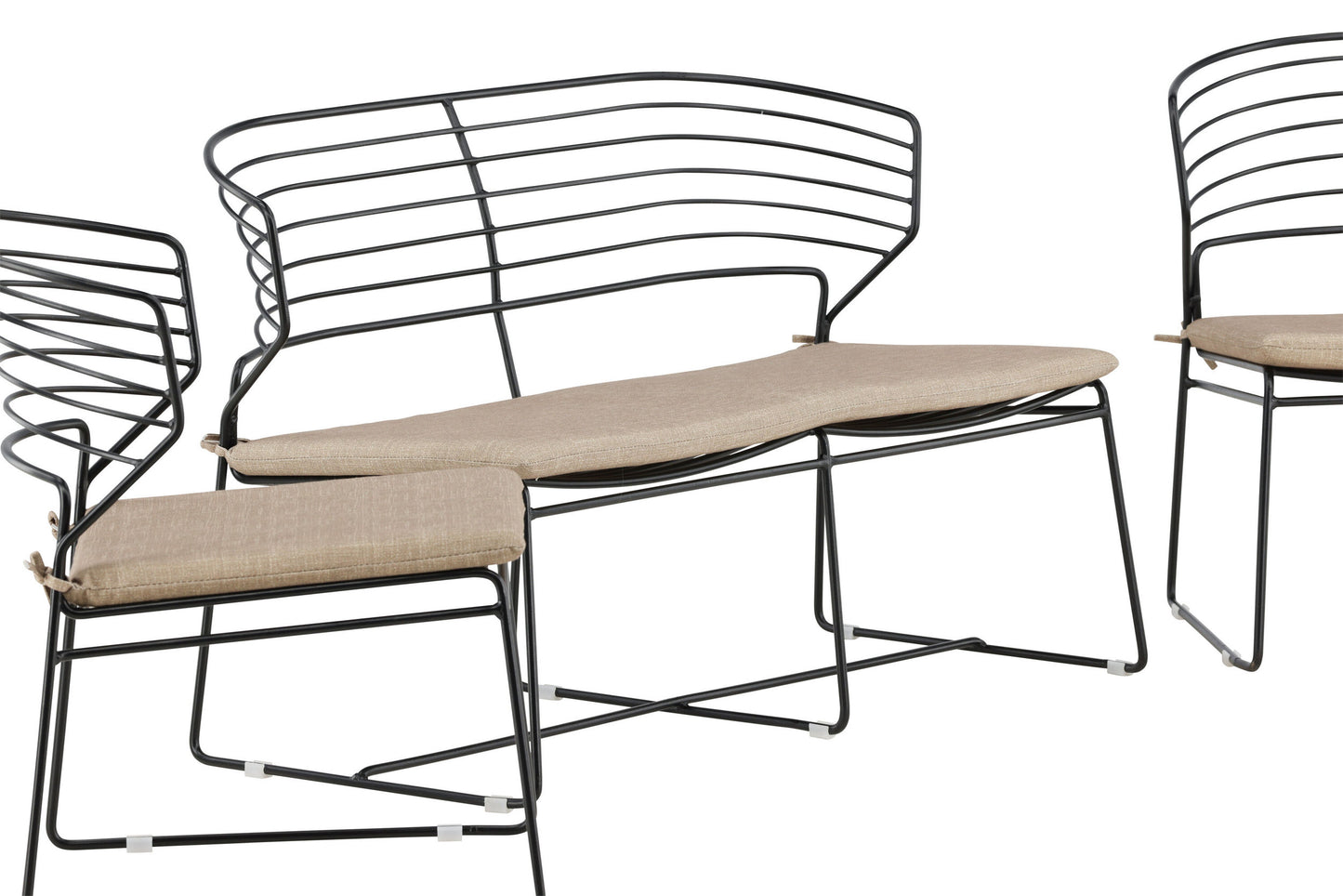 Milano loungesæt – Sort/Sand