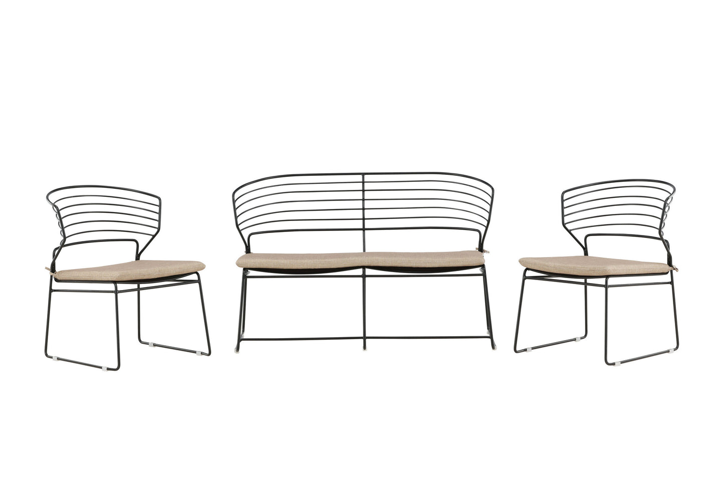Milano loungesæt – Sort/Sand