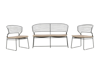 Milano loungesæt – Sort/Sand
