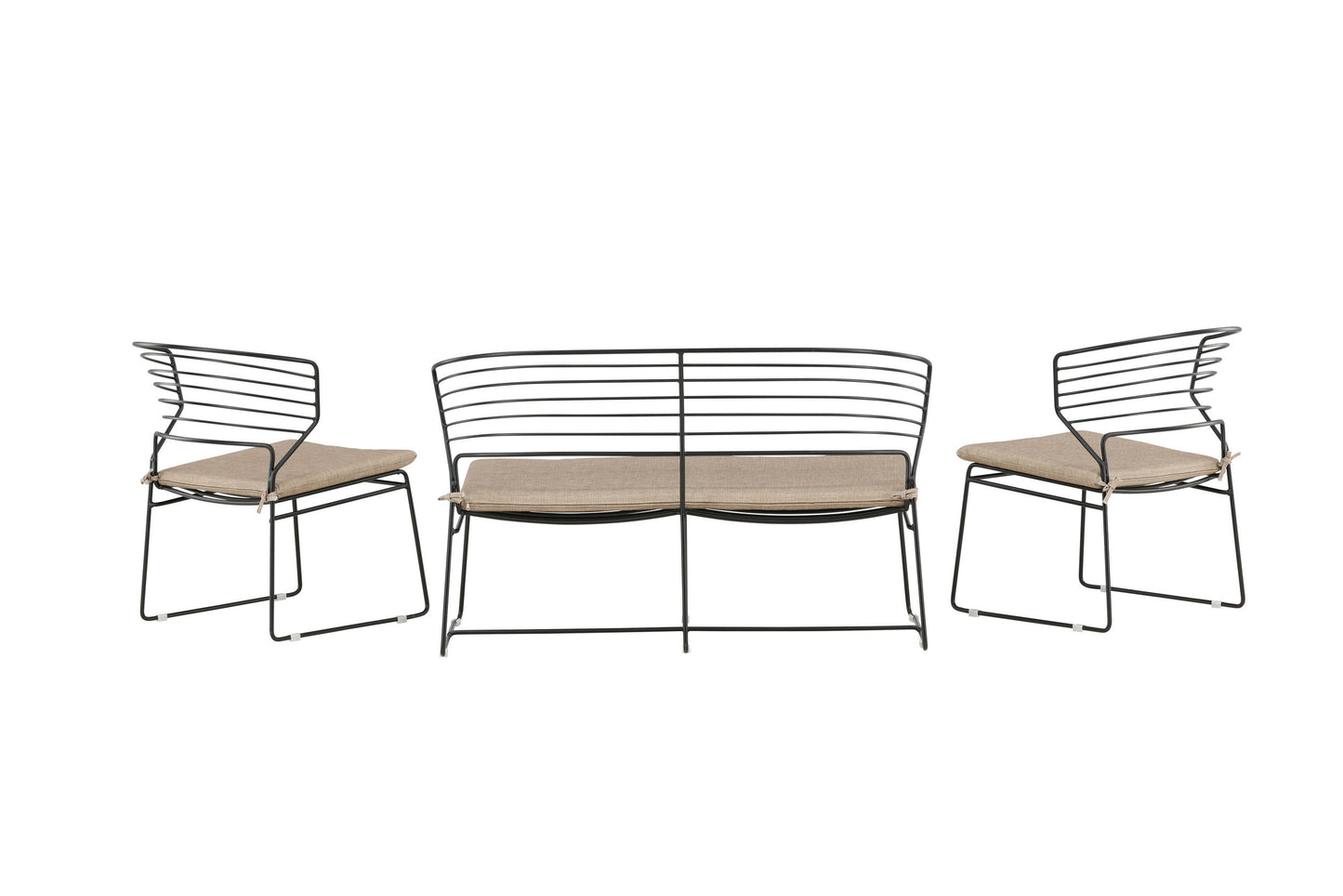 Milano loungesæt – Sort/Sand