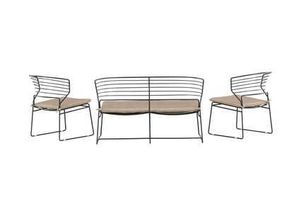 Milano loungesæt – Sort/Sand