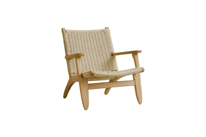 Lazy lænestol – Whitewash/Beige