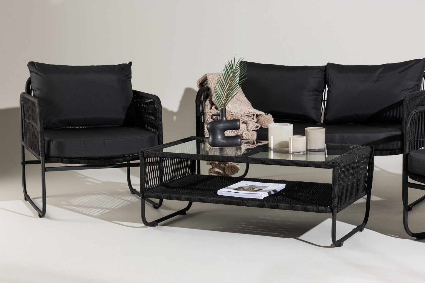 Utah loungesæt – Sort