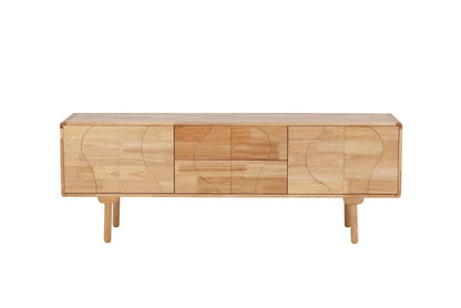 Skärhamn skab 180×45×65 cm – Naturgummitræ
