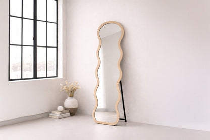 Loui spejl – Beige