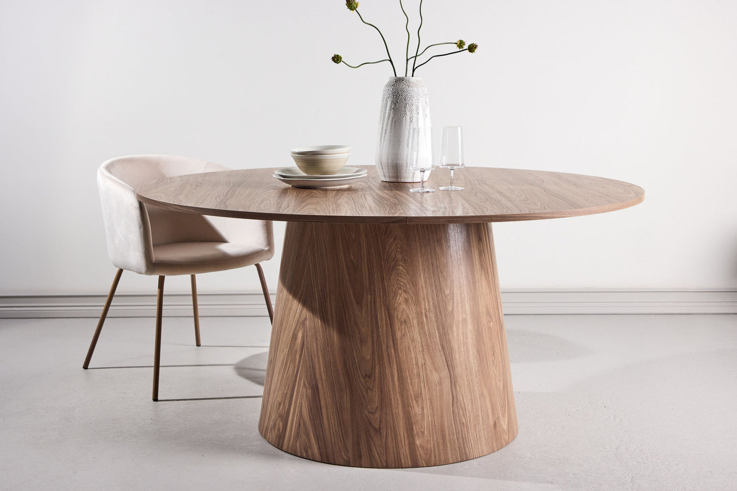 Lanzo Rundt Spisebord Ø150 cm – Natur