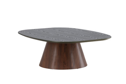 Lanzo sofabord 120x92,5x39 cm – Mokka / grøn bordplade