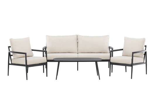 Taromina loungesæt – Sort/Beige