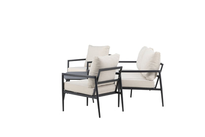 Taromina loungesæt – Sort/Beige