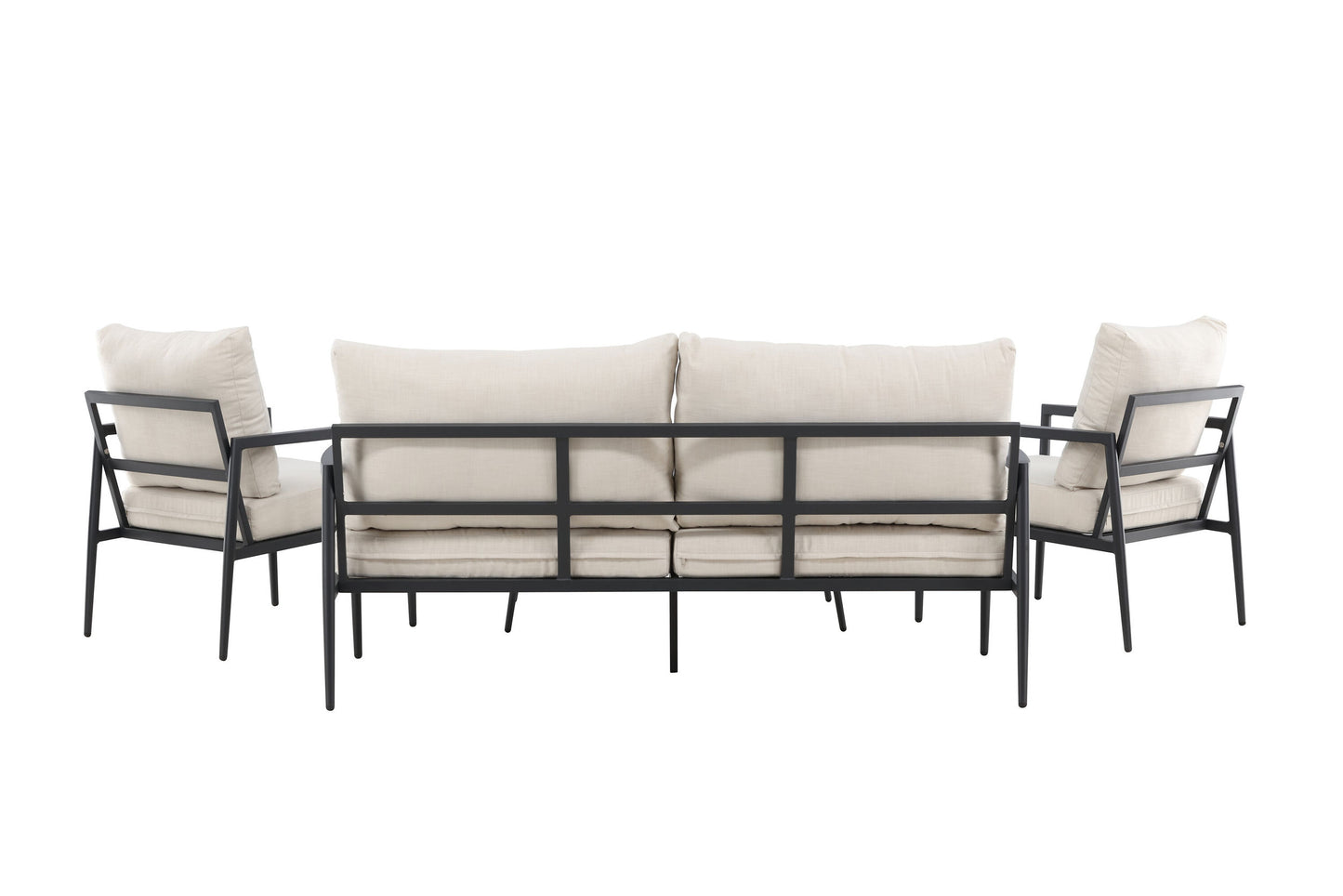 Taromina loungesæt – Sort/Beige