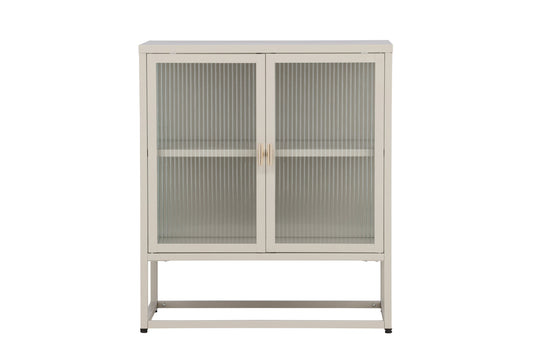 Garis lavt opbevaringsskab – Beige