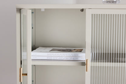 Garis lavt opbevaringsskab – Beige