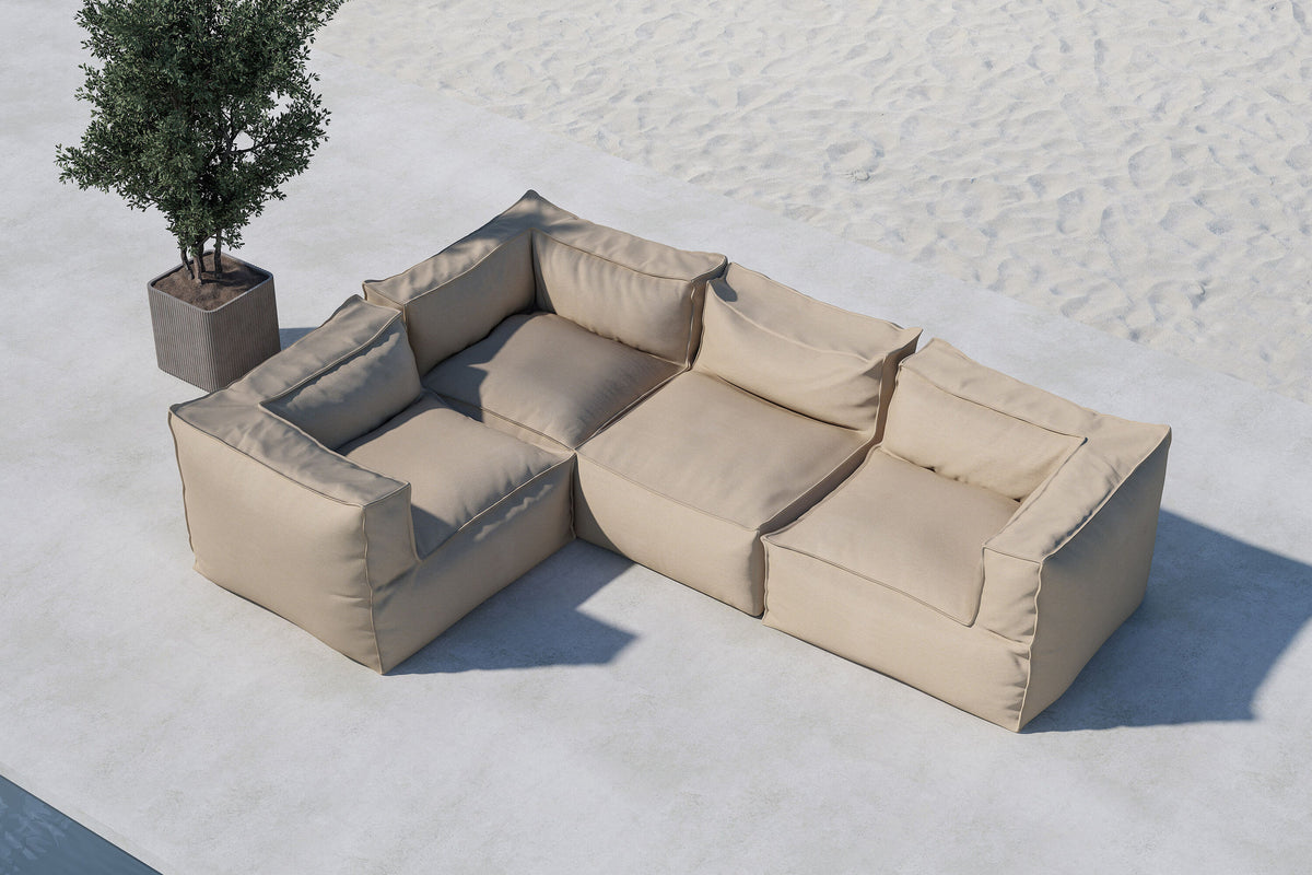 Rambo Hjørnesofa 3+1 – Beige