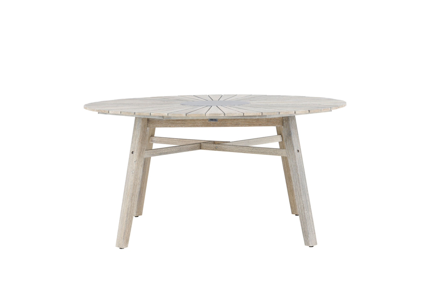 Rives Havebord Ø150 cm – Hvid & Grå