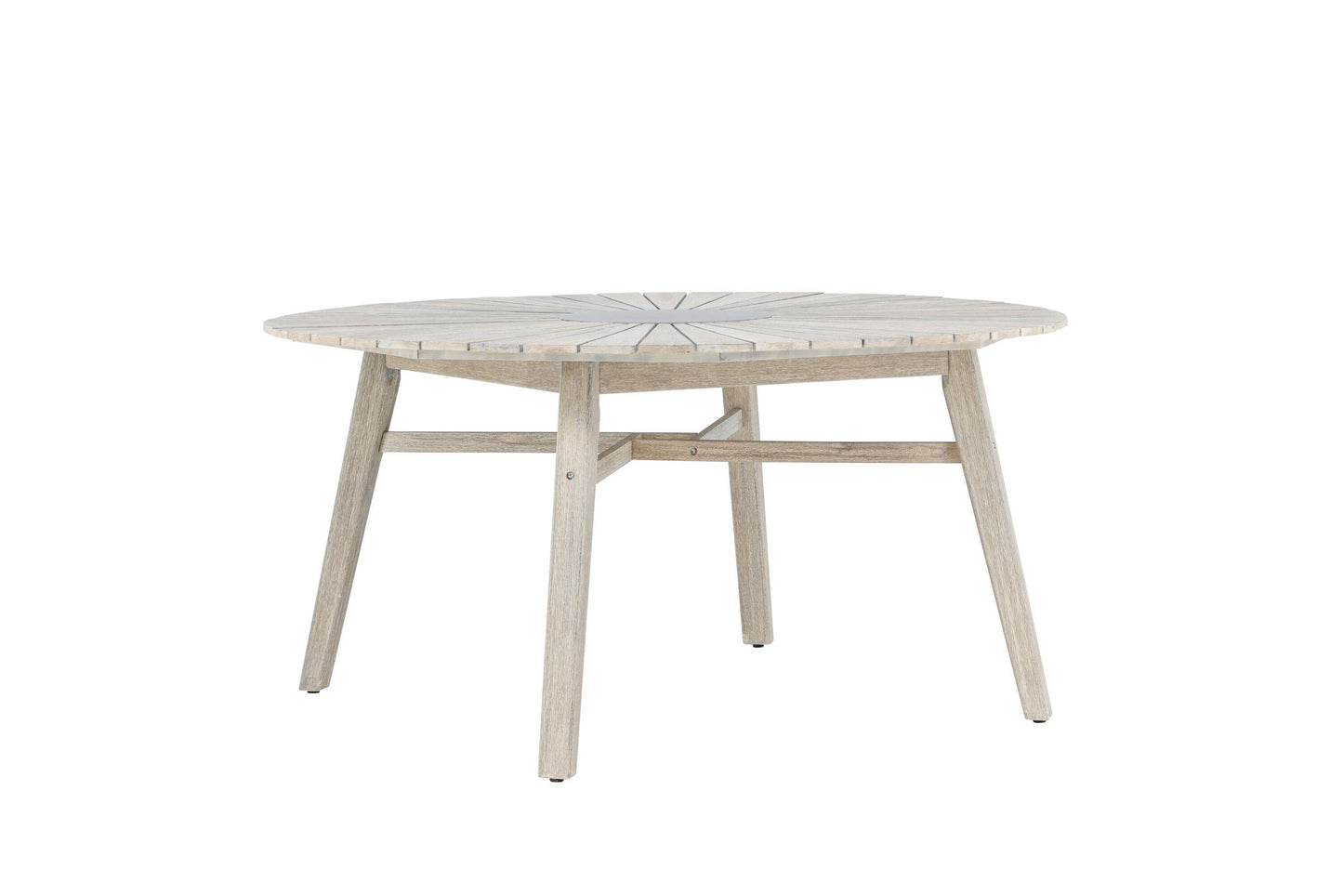 Rives Havebord Ø150 cm – Hvid & Grå
