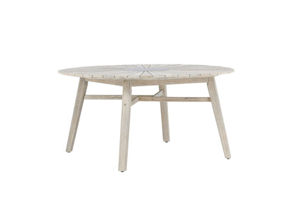 Rives Havebord Ø150 cm – Hvid & Grå