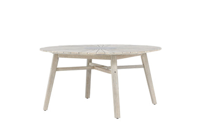 Rives Havebord Ø150 cm – Hvid & Grå